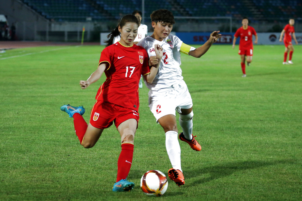 亚洲女子足球赛事中,中国队斩获胜利 亚洲女子足球赛事中,中国队斩获胜利